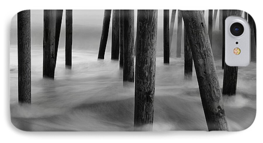 Seascape. Paul Noble Images iPhone 8 Case featuring the photograph Pier Pressure by Paul Noble