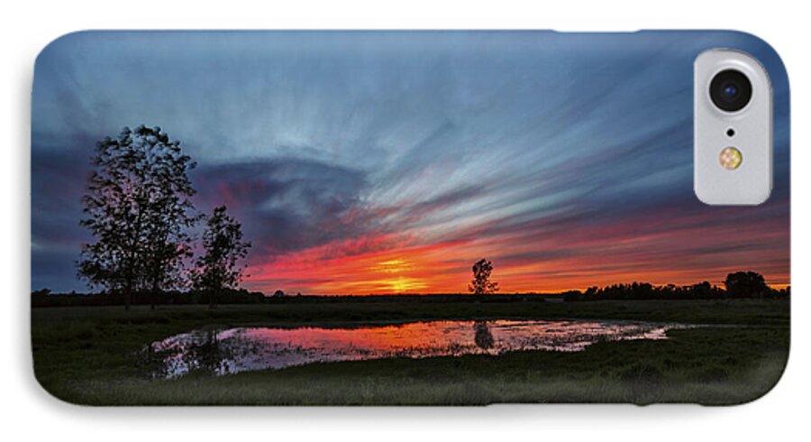 Matt Molloy iPhone 8 Case featuring the photograph Pond in the Pasture by Matt Molloy