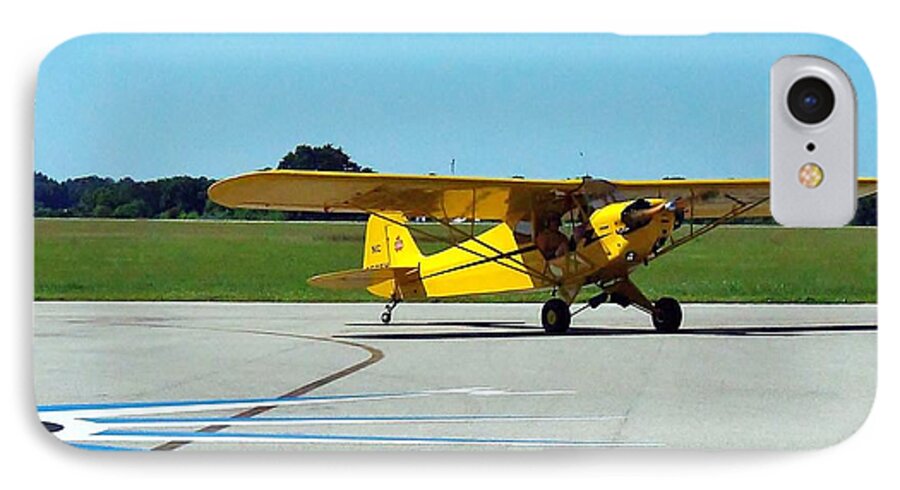 Airplane iPhone 8 Case featuring the photograph Preston Aviation Piper Cub by Christopher Mercer