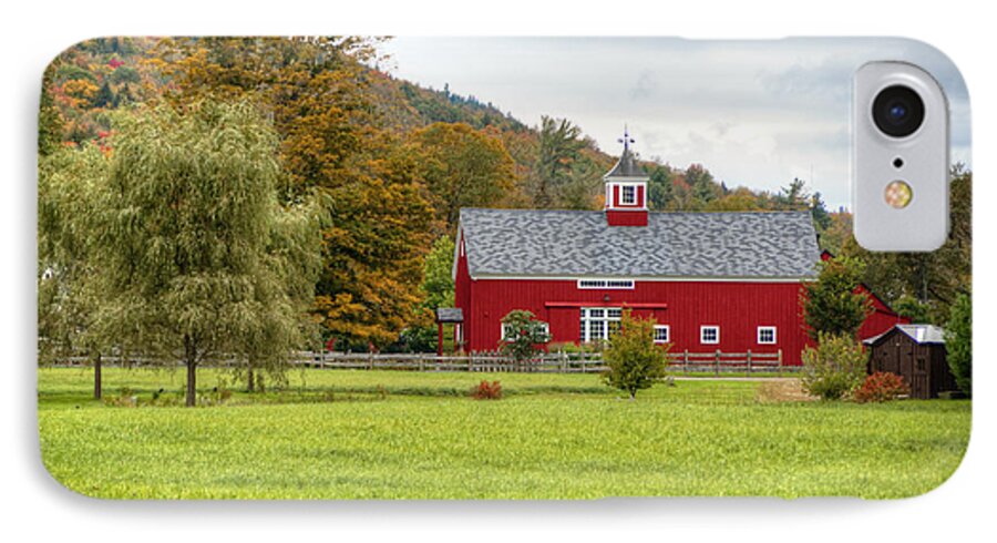 Barn iPhone 8 Case featuring the photograph Prettiest Barn in Vermont by Donna Doherty
