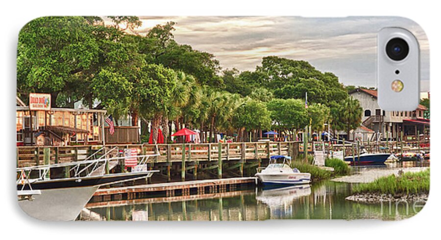 Murrells Inlet Sunrise iPhone 8 Case featuring the photograph Quiet Morning at the Inlet II by Mike Covington