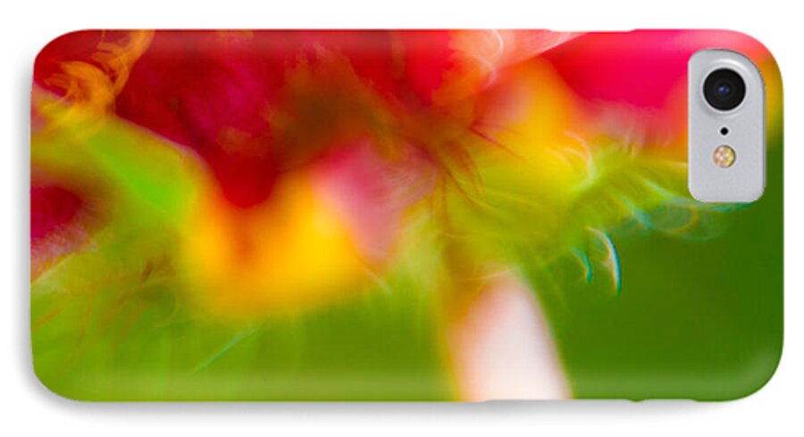 Art iPhone 8 Case featuring the photograph Rainbow Flower by Darryl Dalton