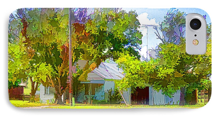 Texas iPhone 8 Case featuring the photograph Ranch House Painting by Linda Phelps