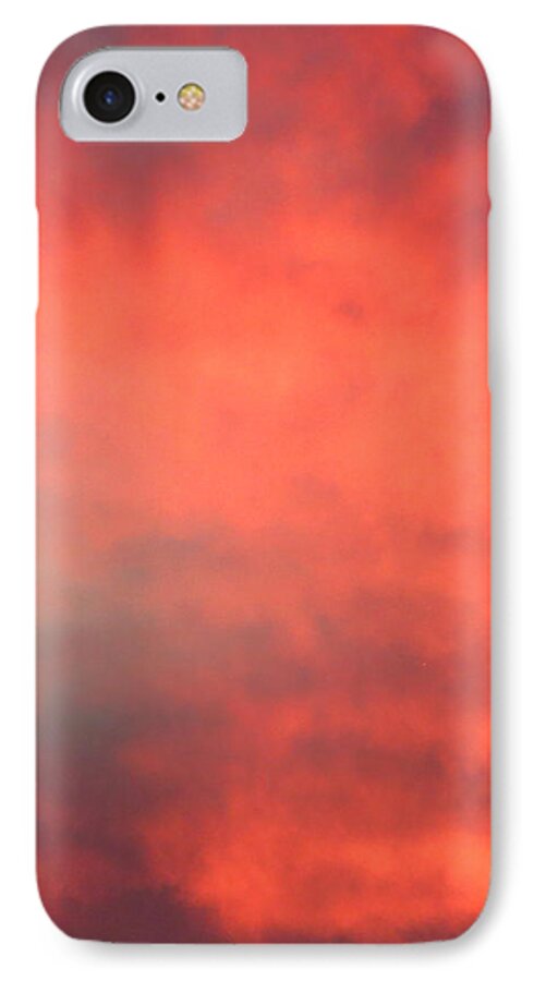 Clouds iPhone 8 Case featuring the photograph Red Sky at Night by Laurel Powell