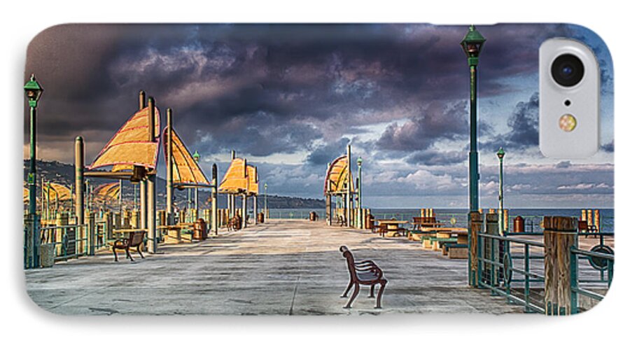 Redondo Beach Pier iPhone 8 Case featuring the photograph Redondo Pier by Joseph Hollingsworth