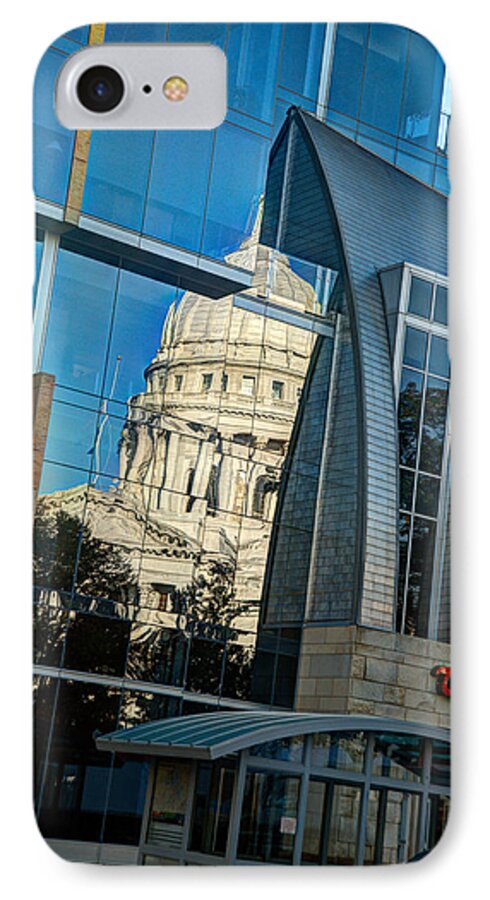 Madison iPhone 8 Case featuring the photograph Reflections Of The Capitol by Janice Adomeit