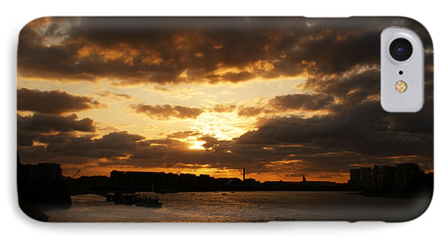 Sunset iPhone 8 Case featuring the photograph River Thames from Greenwich by Deborah Runham