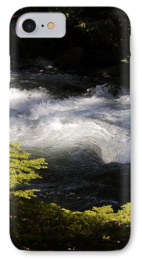 White Water iPhone 8 Case featuring the photograph River's Ebb by Edward Hawkins II