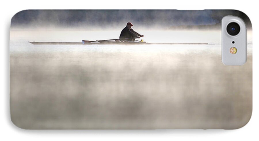 Rowing iPhone 8 Case featuring the photograph Rowing by Mitch Cat