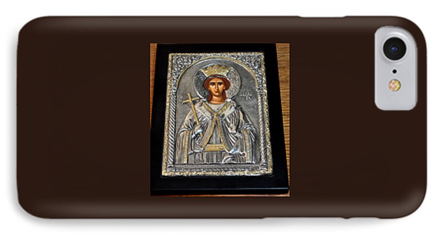Russian iPhone 8 Case featuring the photograph Russian Byzantin Icon by Jay Milo