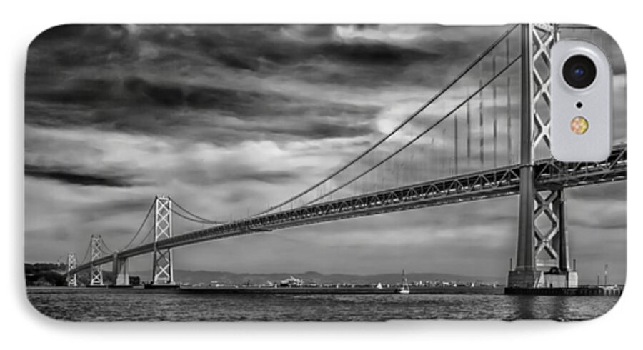 Art iPhone 8 Case featuring the photograph San Francisco - Oakland Bay Bridge by Ron Pate