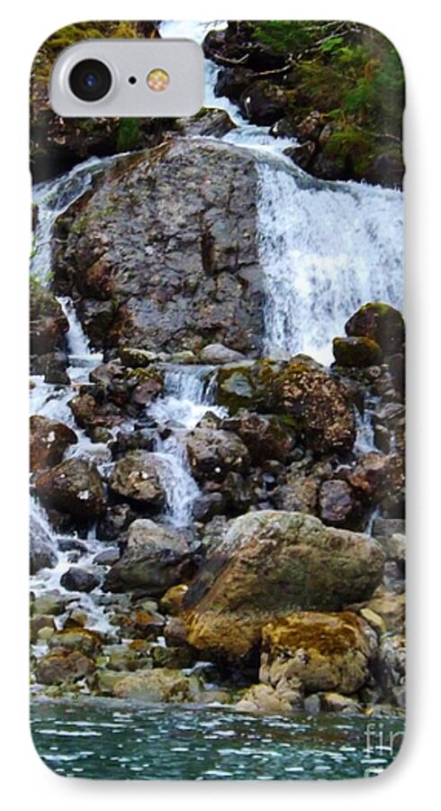 Kenai Fjord iPhone 8 Case featuring the photograph Sensory Feast Waterfall by Brigitte Emme
