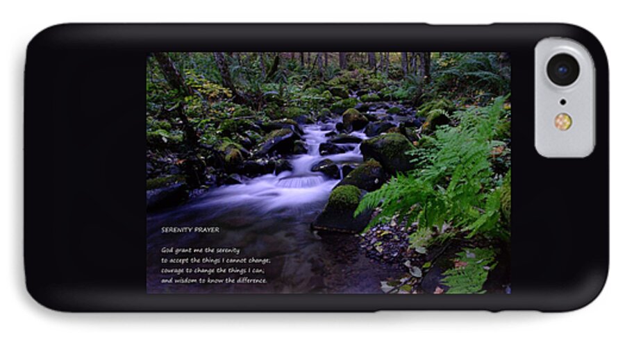 Water iPhone 8 Case featuring the photograph Serenity Prayer by Jeff Swan