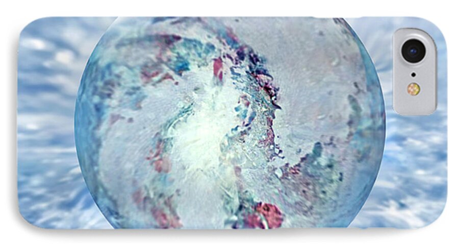 Winter Abstract iPhone 8 Case featuring the painting Shades of Winter by Robin Moline