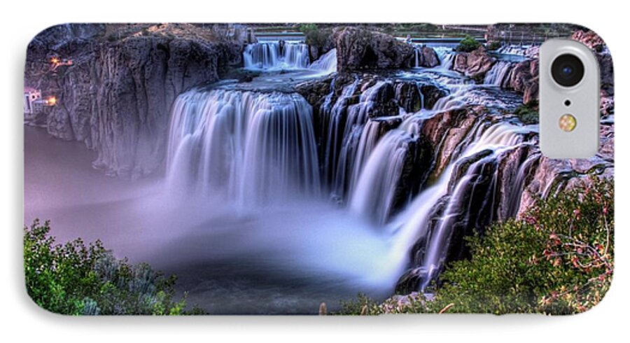 Waterfall iPhone 8 Case featuring the photograph Shoshone Falls by David Andersen