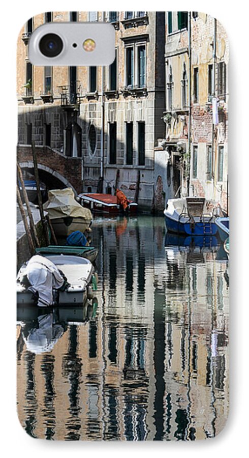 Italy iPhone 8 Case featuring the photograph Side Canal Venice by Bill Mock