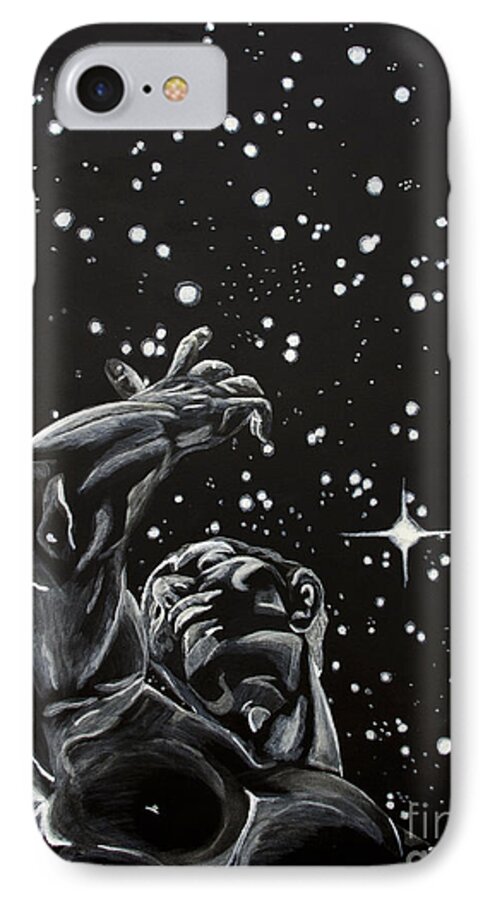 Denise iPhone 8 Case featuring the painting Skyward by Denise Deiloh