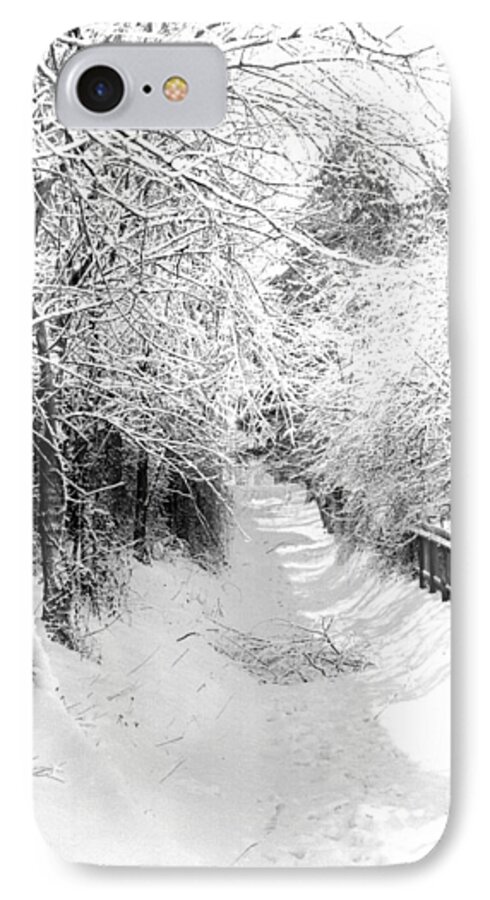 Snowy Lane iPhone 8 Case featuring the photograph Snowy Lane by William Haggart