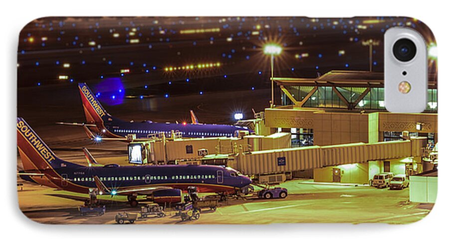 2014 iPhone 8 Case featuring the photograph Southwest 737s in for the night by Alan Marlowe