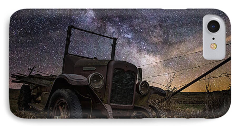 Stars iPhone 8 Case featuring the digital art Stardust and Rust by Aaron J Groen