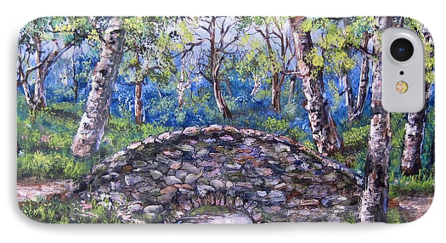 Stone Bridges iPhone 8 Case featuring the painting Stone bridge 2 by Megan Walsh