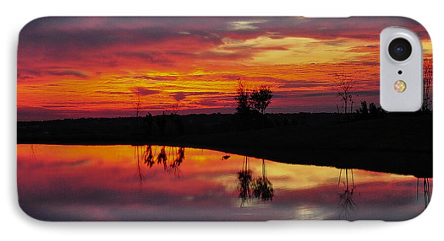 Water iPhone 8 Case featuring the photograph Sun Set at Cowen Creek by John Johnson
