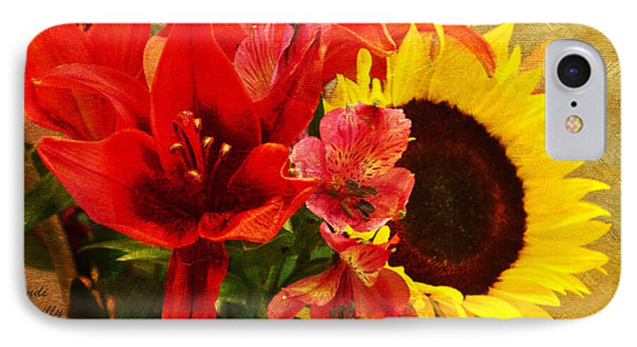 Sunflowers iPhone 8 Case featuring the photograph Sunflower Bouquet by Sandi OReilly