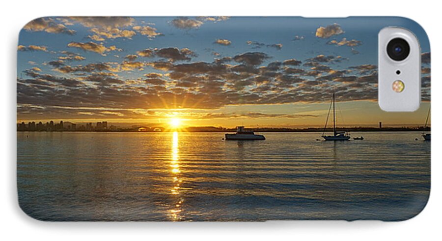 Sunrise iPhone 8 Case featuring the photograph Sunrise at Shelter Island by Jeremy McKay