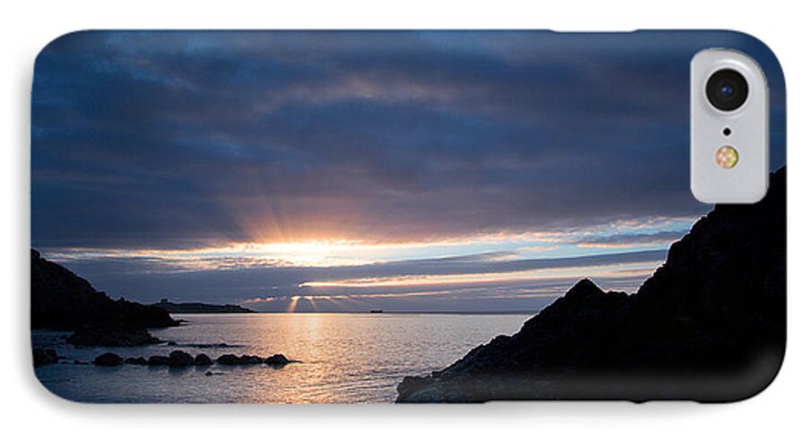 Sky iPhone 8 Case featuring the photograph Sunrise at Whiterock by Celine Pollard