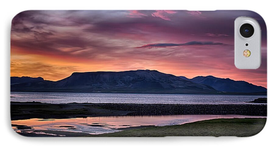 2013 iPhone 8 Case featuring the photograph Sunrise on the Snaefellsnes peninsula in Iceland by Victoria Porter