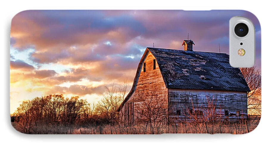 Barns iPhone 8 Case featuring the photograph Sunset in the Country by Nikolyn McDonald