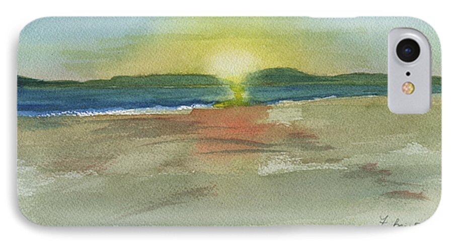 Sunset On Hilton Head Island iPhone 8 Case featuring the painting Sunset On Hilton Head Island by Frank Bright