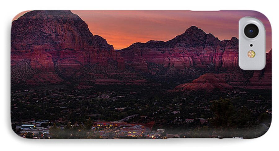 Sedona iPhone 8 Case featuring the photograph Sunset Over Sedona AZ by Tim Bryan