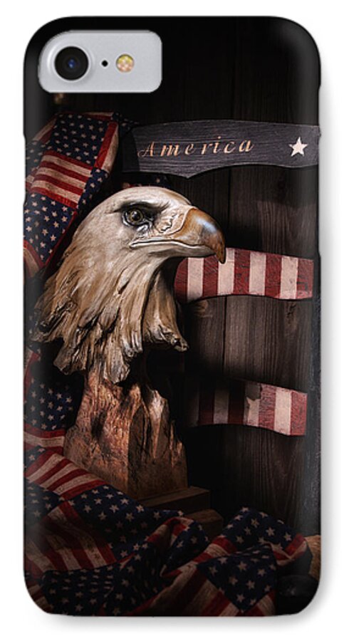 America iPhone 8 Case featuring the photograph Symbol of America Still Life by Tom Mc Nemar