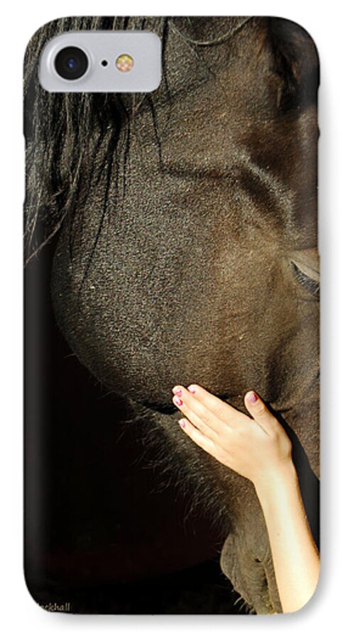 Horse iPhone 8 Case featuring the photograph Tenderness by Donna Blackhall