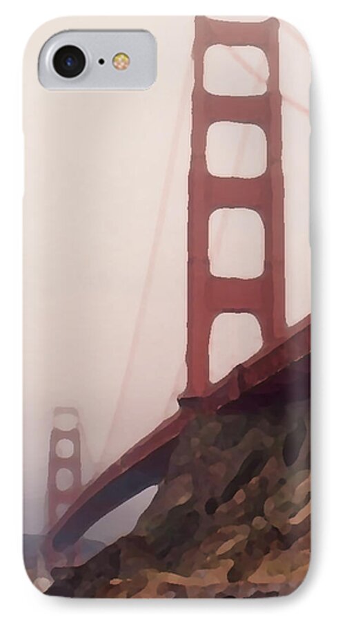Art iPhone 8 Case featuring the photograph The Bridge by Piero Lucia