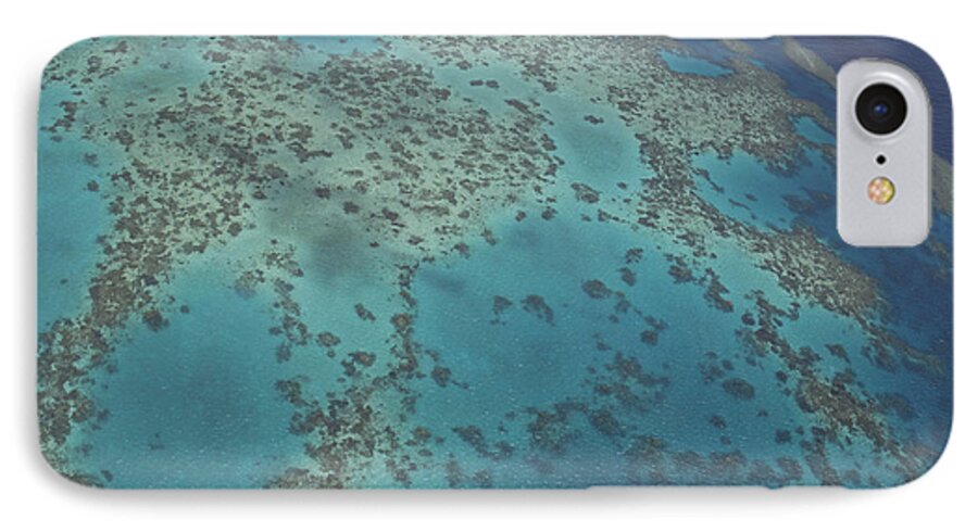 The World Is Round iPhone 8 Case featuring the photograph The Great Barrier Reef by Debbie Cundy