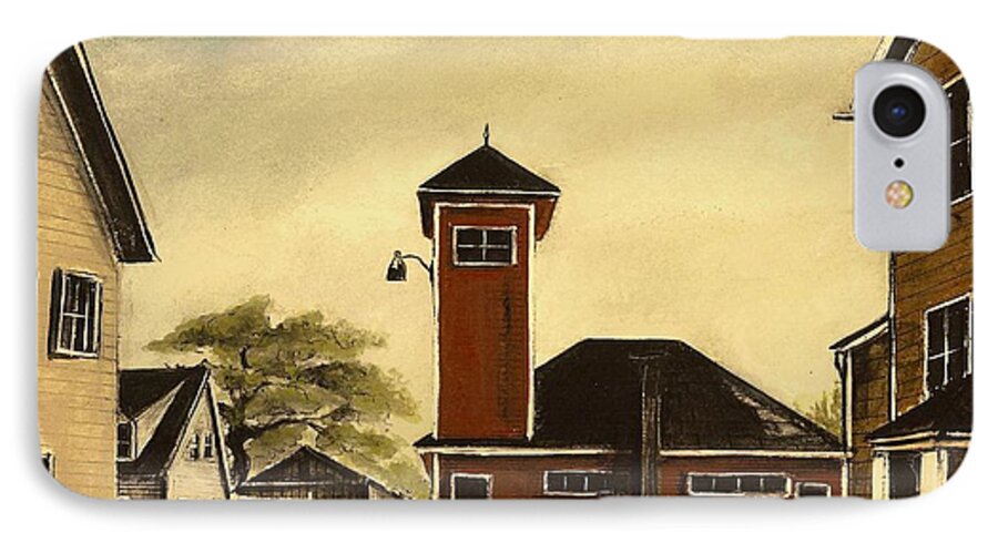 Prairie iPhone 8 Case featuring the painting The Meeting House by Diane Strain