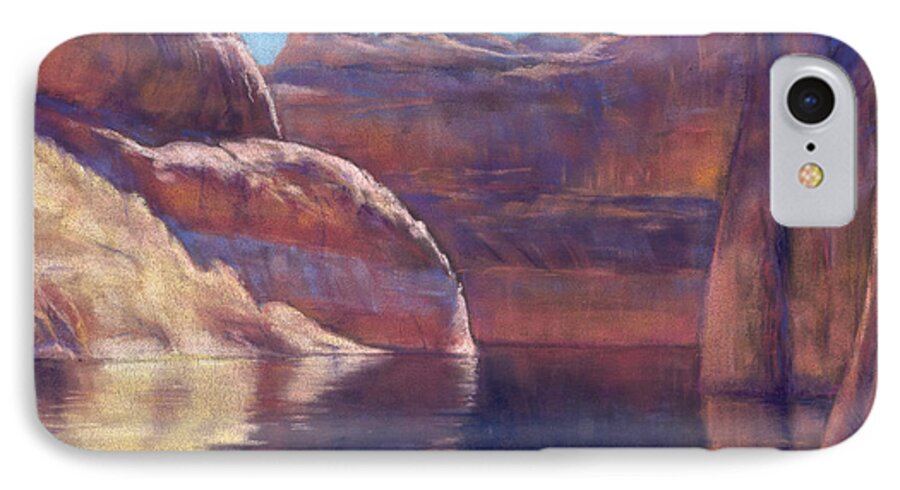 Lake Powell iPhone 8 Case featuring the painting The Next Bend by Marjie Eakin-Petty
