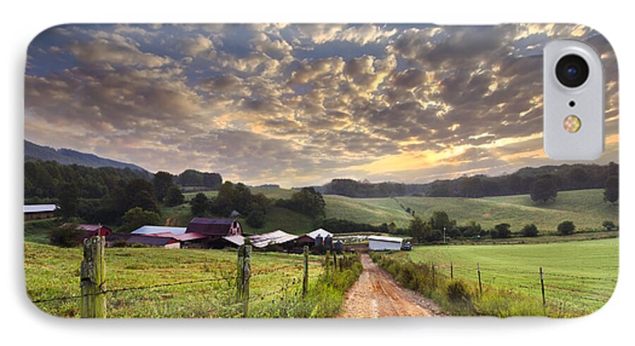 Appalachia iPhone 8 Case featuring the photograph The Old Farm Lane by Debra and Dave Vanderlaan