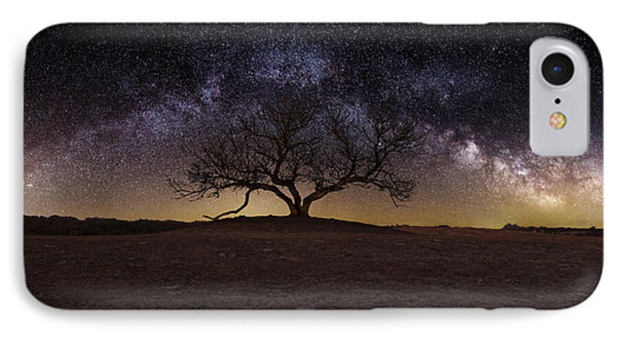 Milky Way iPhone 8 Case featuring the photograph The One by Aaron J Groen