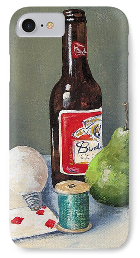 Budweiser iPhone 8 Case featuring the painting The Random Five by Torrie Smiley