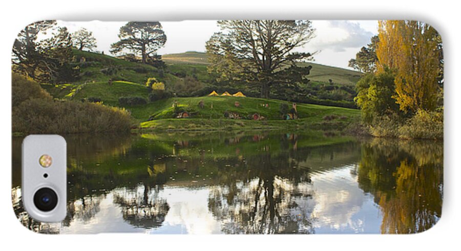 Autumn iPhone 8 Case featuring the photograph The Shire Middle Earth by Venetia Featherstone-Witty