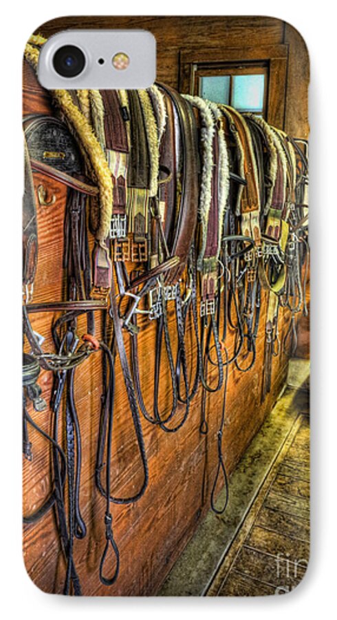 Kentucky Derby iPhone 8 Case featuring the photograph The Tack Room - Equestrian by Lee Dos Santos