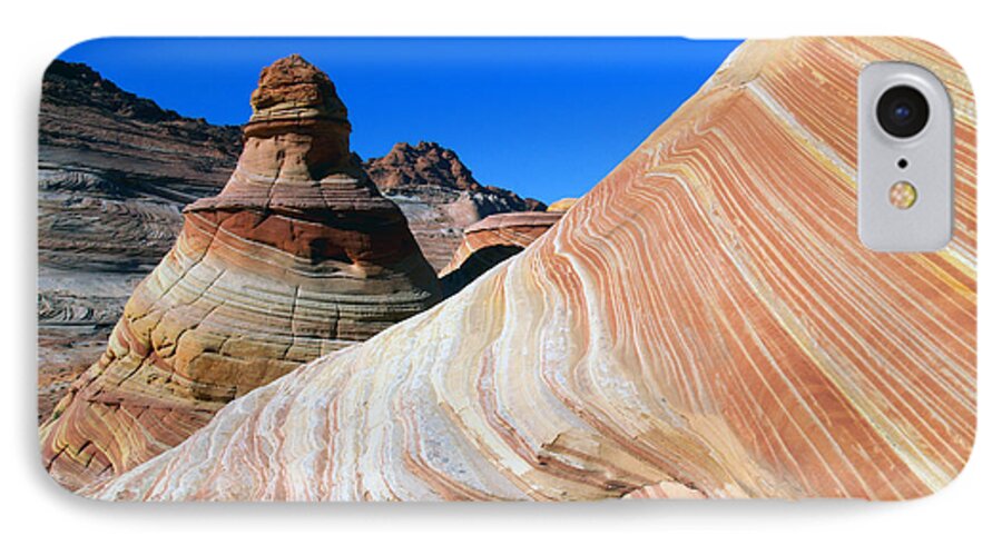 Landscape iPhone 8 Case featuring the photograph 'The Wave' North Coyote Buttes 10 by JustJeffAz Photography