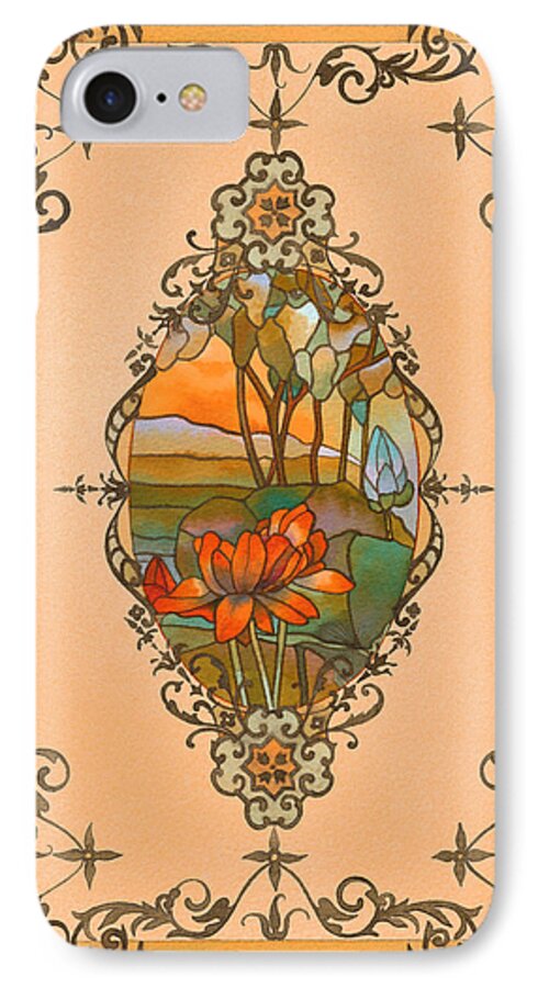 Tiffany iPhone 8 Case featuring the painting Tiffany Tree by Deborah Runham