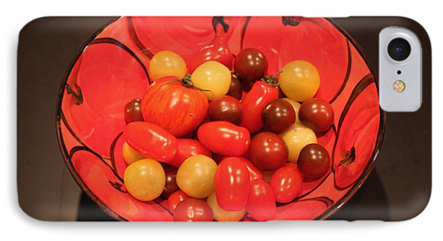 Food iPhone 8 Case featuring the photograph Tomatoes in Bowl by Gerry Bates