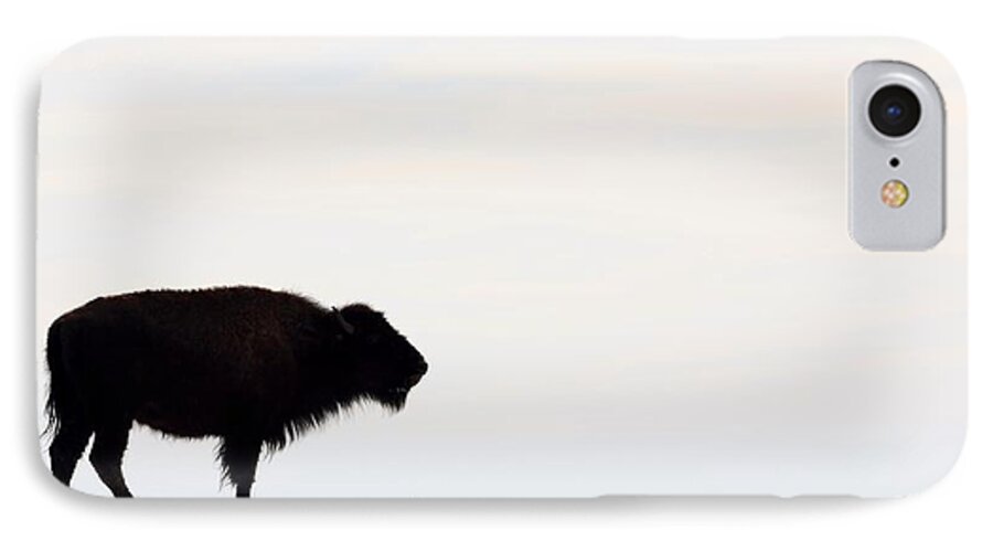 Buffalo iPhone 8 Case featuring the photograph Top Of The Ridge by Donald J Gray