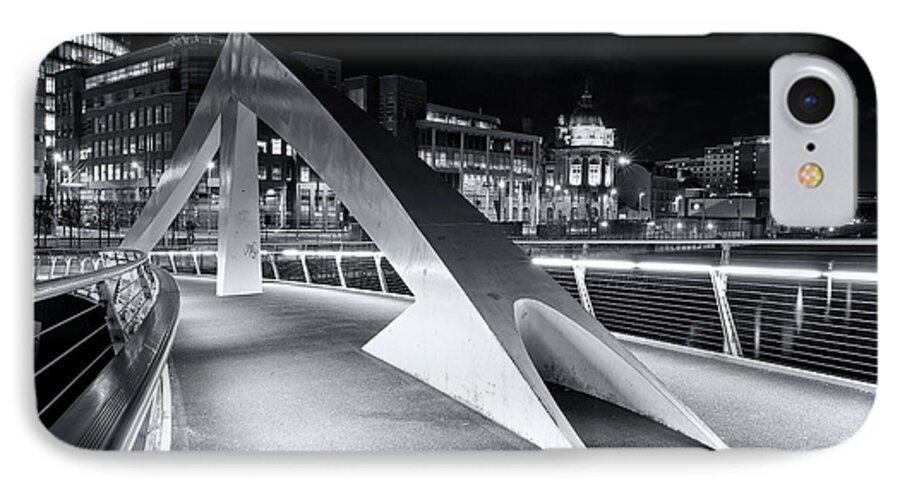Cityscape iPhone 8 Case featuring the photograph Tradeston Footbridge by Stephen Taylor