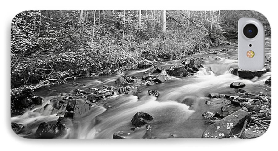 Nature iPhone 8 Case featuring the photograph Tranquility - Black and White by Harold Rau